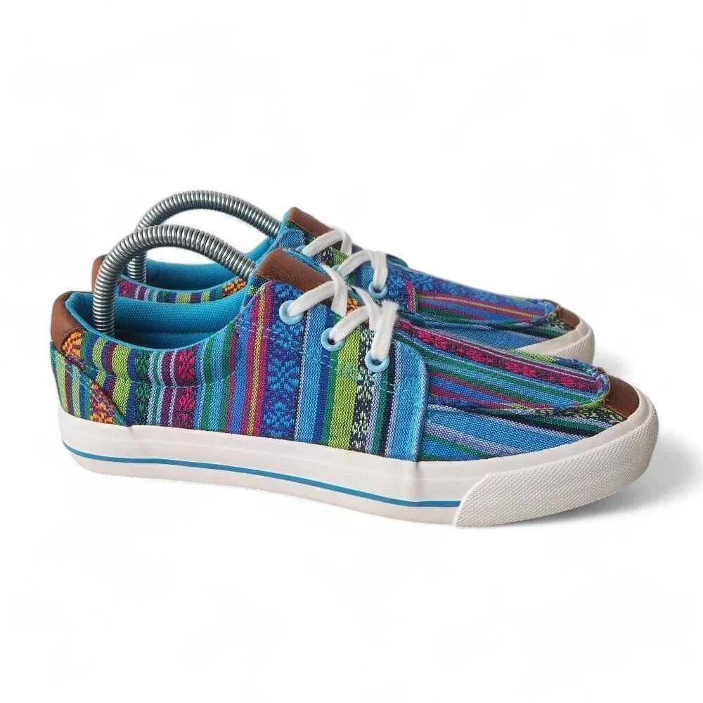 Roper Angel Fire Aztec Southwestern Casual Sneakers Multicolor Women's‎ 8.5